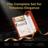 El Set de Relojes con Incrustaciones de Diamantes Dorados Más Vendido de Medio Oriente, Europa y América, Reloj para Mujer + Múltiples Cajas de Regalo de Joyería, Disponible en Stock para Suministro Directo