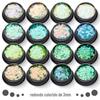 Sequins Redondos Mágicos Explosivos Verdes Transfronteiriços para Nail Art, Flash Laser Ultra-fino, Pó de Diamante, Acessórios para Nail Art