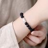 Pulsera de cuentas con forma de jade Hetian simple retro con cuentas de ámbar de medicina natural pulsera unisex venta al por mayor