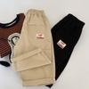 Pantalones Casuales Negros Estilo Coreano para Niños, Nuevo Modelo Otoño 2025, Pantalones Largos de Algodón Puro para Niños para Primavera y Otoño, Modernos y de Corte Holgado