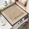 Tapa de lavadora 2026 estilo nuevo cubierta antipolvo para refrigerador tela cubierta antipolvo tierra de diatomeas absorción de agua tapete antideslizante