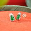 Pendientes Yuebao de plata de ley S925 con diseño retro de calabaza Fulu y jade, elegantes pendientes blancos de moda nacional que combinan con todo.