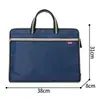 Bolsa de conferência com logo impresso, material espesso, grande capacidade, com alças, para organizar e categorizar documentos, adequada para uso no escritório