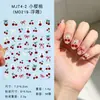 Adesivos de Unha 5D para Crianças Adesivos de Nail Art em Relevo Ursinho Coração Estrela de Cinco Pontas Decalques Decorativos Adesivos Fofos de Recompensa