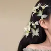 Dez Milhas de Tranquilidade~ Grampo de Cabelo Flor Borboleta Gentil e Feérico para Mulheres, Acessório de Cabelo Doce com Atmosfera de Primavera, Estilo Floresta, Vibrante e Delicado