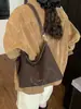 Bolso Retro Mate para Mujer Estilo Commuter 2025 Nueva Moda Bolso de Hombro de Gran Capacidad Bolso Cruzado Niche para Commuter