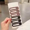 Set de 3 Pinzas para el Cabello Mate de Colores Sencillos, Pinzas Bb Mate que no Marcan, Pinzas Versátiles Estilo Coreano para Flequillos Laterales para Niñas