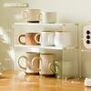 Estante de Almacenamiento para Tazas de Mesa de Comedor Gabinete Estante Interior para Tazas Estante de Almacenamiento para Tazas de Té Estante de Escritorio para Vasos de Agua Estante Organizador para Juego de Té