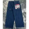 Comercio electrónico transfronterizo 2024 nuevos jeans retro de hip-hop americano holgados para mujer Harajuku de cintura alta Y2K de pierna ancha