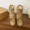 Sandalias para Mujer Desmontables de Dos Formas 2026 Nuevo Estilo Lazo Personalizado Tacón Oculto Zapatos Mary Jane Bajos Botas Apiladas