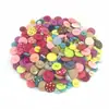 Atacado spot botões de resina de cores mistas adesivos DIY feitos à mão bolsa de materiais Botão Flor botões