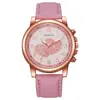 Relógio Feminino Moda Tendência Estudante Menina Coração Rosa Dourado Amor Face Digital Pulseira Fosca Simples