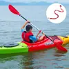 Cuerda de Amarre para Remo de Kayak Bote de Goma Correa Enrolladora con Forma de Remo de Kayak Cuerda Anti-caída para Caña de Pescar Elástica