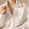 Minimalista Barroco Nicho ins Collar de Perlas de Imitación para Mujer Todo-partido Transfronterizo Joyería de Acero de Titanio No se Desvanece Joyería al por Mayor