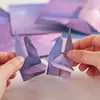 Cielo Estrellado de Ensueño Gradiente Colorido Origami Creativo Hecho a Mano Grullas y Mariposas de Papel Decoración Regalo Origami a Doble Cara