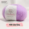 Comercio exterior hilo de mohair de bebé sudafricano para tejer a mano ganchillo DIY hilo fino hilo de mohair de seda ovillo de caballito de mar venta al por mayor