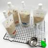 Bolsa Desechable de Grado Alimenticio Resistente a Altas Temperaturas Congelable con Boquilla Bolsa para Té de Leche Jugo Transparente Auto-Soportante con Boquilla