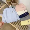 Chaqueta cárdigan para niña, suéter de cuello redondo para niño, nuevo top bordado estilo coreano de otoño e invierno, suéter tejido