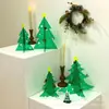 Decorações de Cena em Acrílico Natal Mini Criativo Desktop Decorações de Feriado Adereços Árvore de Natal