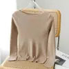 Procesamiento OEM ropa de mujer 2026 nueva moda otoño e invierno elegante top de punto elegante de punto con hombros descubiertos de manga larga