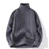 Suéter de malha plus size tamanho europeu mais vendido transfronteiriço masculino e feminino outono e inverno gola redonda gola alta forrado com veludo cor sólida camada base atacado de fábrica