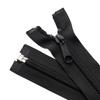 Mayorista del Fabricante No. 8 Nylon Tapón de Hierro Cremallera Cola Abierta Negro Bolsa Caja de Almacenamiento Carpa Exterior Dosel Cremallera Abierta