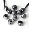 Cor Metálica de Natal Cor de Galvanoplastia UV Resistente à Cor Grande Furo Bola de Amora Frutas Redondas Contas DIY Artesanal Corrente de Celular Acessórios