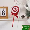 Decoração de Natal Transfronteiriça Cana de Açúcar de Espuma Vermelho Dourado e Prata Decoração de Árvore de Natal Pingente de Decoração de Rattan Enfeites de Janela