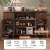 Vitrina de té Gabinete lateral de pared Gabinete integrado Gabinete de almacenamiento Almacenamiento simple para sala de estar doméstico 2025 Nuevo gabinete de almacenamiento