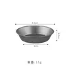 Plato para salsa de acero inoxidable 304 vintage, platillo, plato redondo, plato para mojar envejecido, plato para condimentos, plato para ketchup