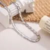 Nuevo Estilo Coreano Diseño de Nicho Collar con Báscula Extraíble Moda Retro Versátil Diseño Único Cadena para Clavícula