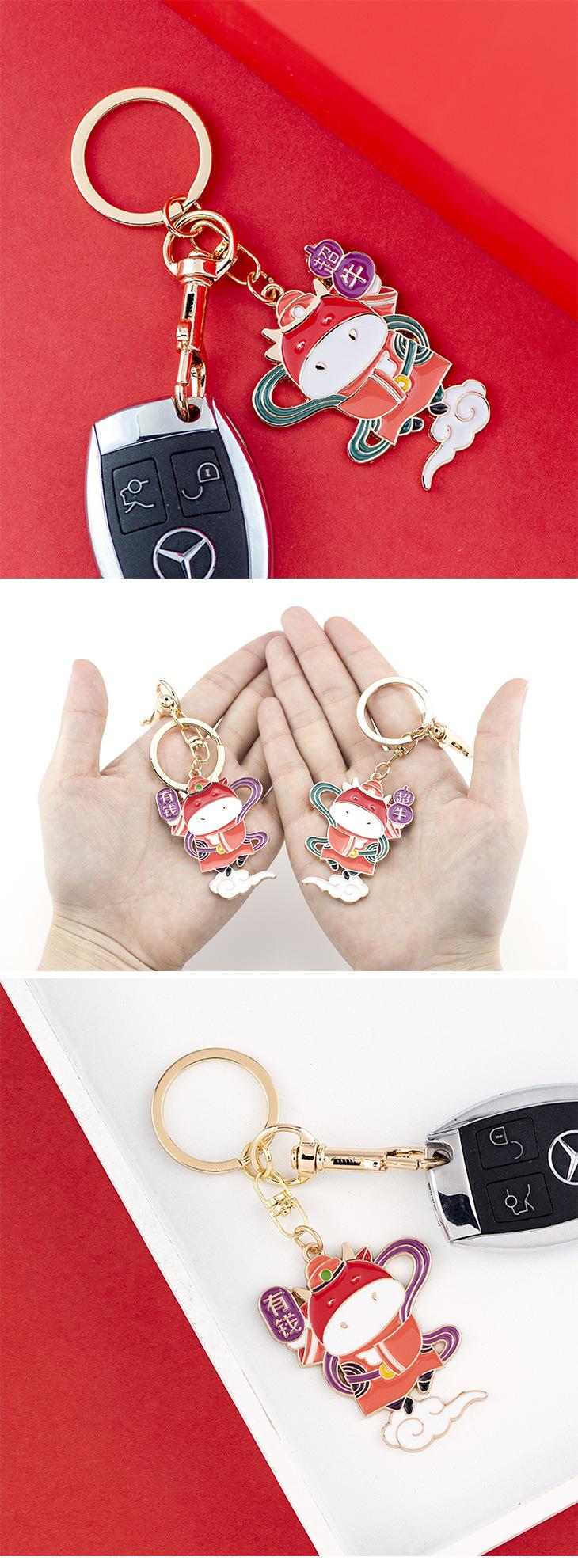 有钱超牛门神合金钥匙扣（详情页003