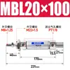 Tipo Cilindro Mini MBL20/25/32X10X20X30X50X75X100X150X200-S