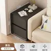 Mesita de noche Armario de almacenamiento Pequeño Moderno Hogar Dormitorio Simple Extremadamente Estrecho Gabinete de mesita de noche Nuevo Mini Estante de almacenamiento tipo sándwich