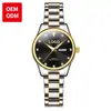Fabricante de Relojes Transfronterizos de Comercio Exterior Reloj de Cuarzo Personalizado OEM Reloj Sencillo para Mujer Reloj de Pulsera con Doble Esfera Reloj para Dama