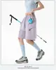 Novos Shorts Casuais Versáteis Unissex de Cintura Elástica Retos à Prova d'Água da Marca Tendência para Uso Externo Shorts Esportivos