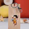 Versión Q del anime Dragon Ball llavero colgante de acrílico Rey Mono torankus colgante de bolsa de arroz de mono