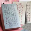 Folhas de Prática de Caligrafia Script Corrente Caligrafia Cursiva Caligrafia com Caneta Dura Adesivos de Caligrafia Script Corrente Caligrafia Cursiva Prática para Iniciantes Cópia Diária Material de Aprendizagem Adesivos de Referência