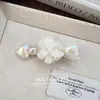 Pasador de Pelo con Cara Sonriente de Niña Dulce Moda Clip de Pelo de Perla Redonda Pasador de Presión Pasador para el Flequillo Accesorio para el Cabello al por Mayor para Mujeres