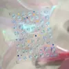 Fogos de Artifício Coloridos, Adesivos Coloridos para Nail Art em Relevo, Adesivos de Unha à Prova d'Água, Câmera CCD, Copo de Água, Decorações para Porta-Canetas