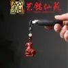 Cadena para Teléfono Llavero Caballo del Zodiaco Sándalo Tallado Artesanal Colgante de Bolsa de Dibujos Animados para Estudiantes para Llevar y Jugar