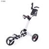 Carrito de Golf, Carrito de Tres Ruedas, Carrito de Mano, Carrito de Aluminio, Carrito de Golf Plegable para Almacenamiento