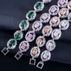 Liying joyería moda nuevo pulsera de circón regalo de cumpleaños para mujer pulsera de cristal joyería popular venta al por mayor