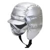 Chapéu Homens Inverno Andar ao ar livre quente Chapéu à prova de frio Algodão Inverno Chapéu à prova de vento Proteção Ear Andar Veículo elétrico Lei Feng Chapéu Mulheres