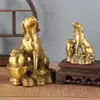 Adorno de Perro de Latón, Perro Lingote de Latón, Perro Lingote del Doce Zodíaco, Artesanías para Rellenar la Esquina Noroeste de la Oficina en Casa
