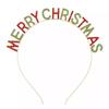 Diadema Navideña Europea y Americana Transfronteriza, Diadema de Celebridad de Internet con Letras de Feliz Año Nuevo, Diadema de Feliz Año Nuevo Incrustada con Diamantes