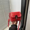 Bolsa pequena francesa de nicho feminina primavera e verão 2025, nova bolsa transversal Sense Mini de alta qualidade, bolsa vermelha explosiva para todos os gostos