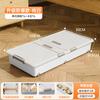 Caja de almacenamiento inferior de cama para el hogar, ropa, edredón, a prueba de polvo, plana, de plástico, caja de almacenamiento, ropa de dormitorio, caja de almacenamiento inferior de cama