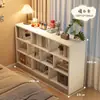 Estante de Livros Armário Divisória de Cabeceira Rack de Armazenamento de Chão Armário de Grade Lateral para Quarto Armazenamento Armário de Oito Compartimentos Armário de Armazenamento
