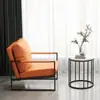 Poltrona Individual para Quarto, Apartamento Pequeno, Varanda, Poltrona Sofá Retrô, Cadeira Simples de Lazer para Sala de Estar